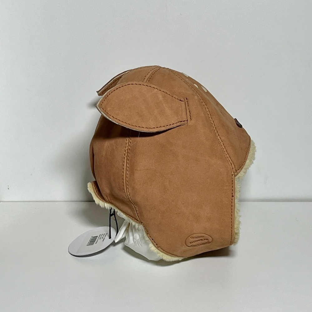 NWT Anthropologie Donsje Kids KAPI Winter Leather Hat Size SMALL Deer 3 6 9 12 m - Picture 5 of 14